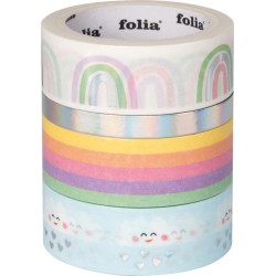 Ruban Washi Folia Hotfoil arc-en-ciel