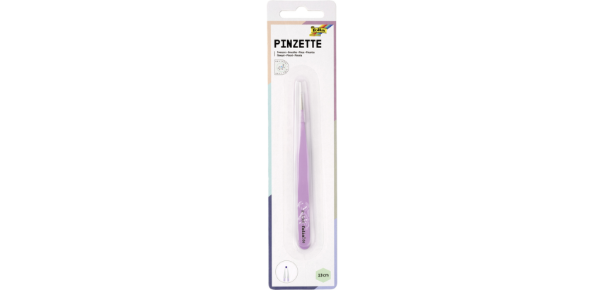 Pink Folia Tweezers 135mm