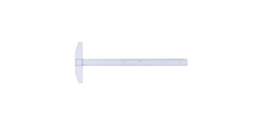 Règle en T Aristo GeoCollege 75cm transparent