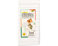 Boîtes d'allumettes Folia 110x60x20mm blanc
