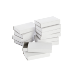 Boîte d'allumettes Folia 110x60x20mm blanc 12 pièces