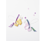 Vouwblaadjes Folia 75gr 14x14cm 50 vel 2zijdig iriserend embossing ass