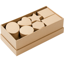 Boîte cartonnée Folia DIY 15 pièces