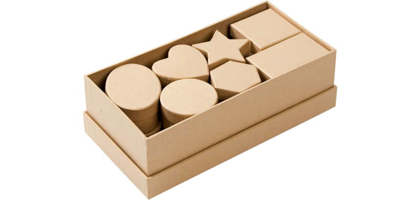 Boîte cartonnée Folia DIY 15 pièces