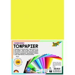 Papier teinté Folia A4 100 feuilles couleurs basiques