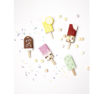 Boîte d'allumettes Folia 53x36x10mm blanc 10 pièces