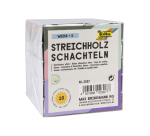 Boîte d'allumettes Folia 53x36x10mm blanc 10 pièces