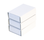 Boîte d'allumettes Folia 53x36x10mm blanc 10 pièces