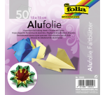 Aluminum folding paper Folia 15x15cm 50 assorted sheets