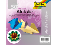 Papier à plier Folia Aluminium 50 feuilles assorti