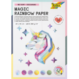 Regenboogpapier en karton Folia 24x34cm 120gr en 250gr 12 vel 6 tinten