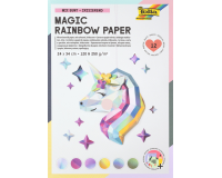 Papier et carton miroir Folia 24x34cm 120g et 250g 12 feuilles 6 teintes