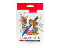 Feutre Bruynzeel Teens Super Point set 12 couleurs