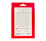 Viltstift Bruynzeel Super Point met witte wisstift set à 12 kleuren