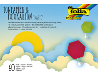 Carton photo Folia A6 paquet de 60 feuilles assorti