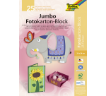 Fotokartonblok Folia 300gr 24x34cm 25vel jumbo assorti
