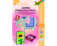 Carton photo Folia 2 faces 24x35cm 300g assorti 25 feuilles