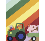 Fotokartonblok Folia 300gr 24x34cm 25vel jumbo assorti