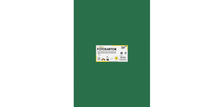 Carton photo Folia 50x70cm 300g 10 feuilles n° 58 vert foncé