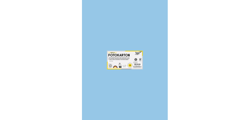 Light blue Folia photo cardboard 50x70cm 300g 10 sheets no. 30