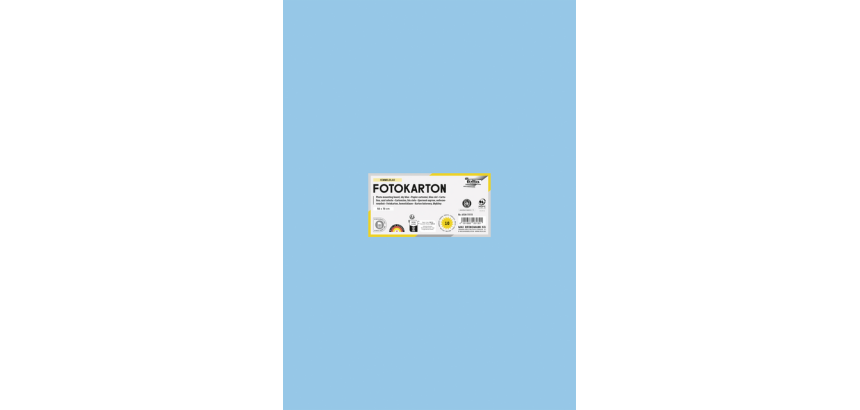 Light blue Folia photo cardboard 50x70cm 300g 10 sheets no. 30