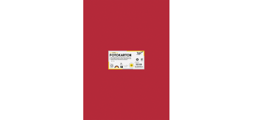 Folia photo cardboard 50x70cm 300g 10 sheets no. 20 red