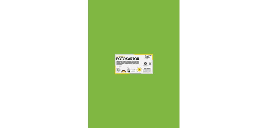 Folia photo cardboard 50x70cm 300g 10 sheets no. 55 medium green
