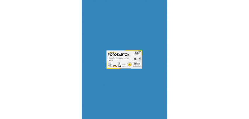 Folia Fotokarton 50x70cm 300g 10 Blatt Nr. 34 mittelblau