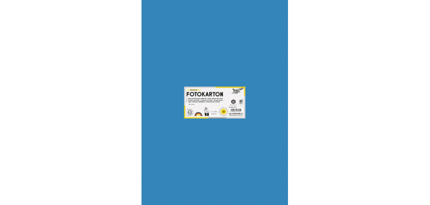 Carton photo Folia 50x70cm 300g 10 feuilles n° 34 bleu moyen