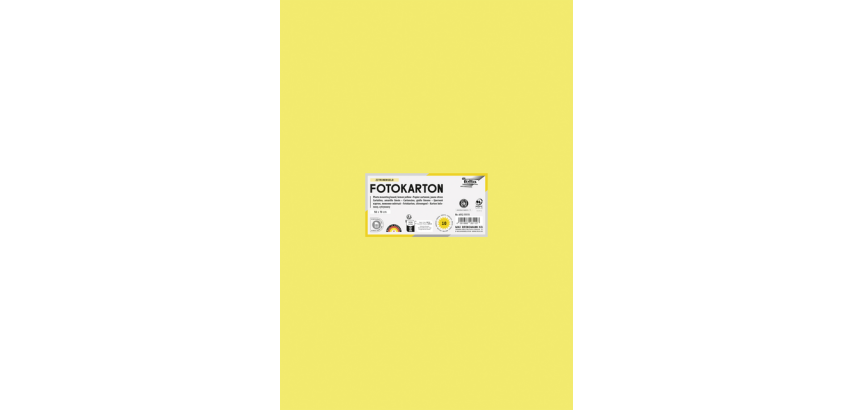 Carton photo Folia 50x70cm 300g 10 feuilles n° 12 jaune citron