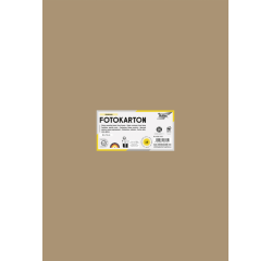 Carton photo Folia 50x70cm 300g 10 feuilles n° 75 marron clair