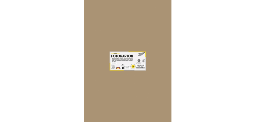 Carton photo Folia 50x70cm 300g 10 feuilles n° 75 marron clair