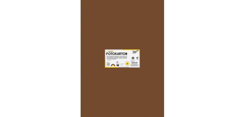 Folia photo cardboard 50x70cm 300g 10 sheets no. 85 brown