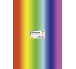 Carton photo Folia 50x70cm 300g 10 feuilles n° 1650 arc-en-ciel