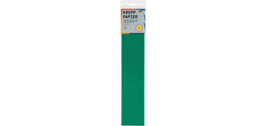 Papier crépon Folia 250x50cm 10 feuilles n° 141 vert mousse
