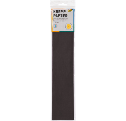 En_papier crepon 50cmx2,5m noir