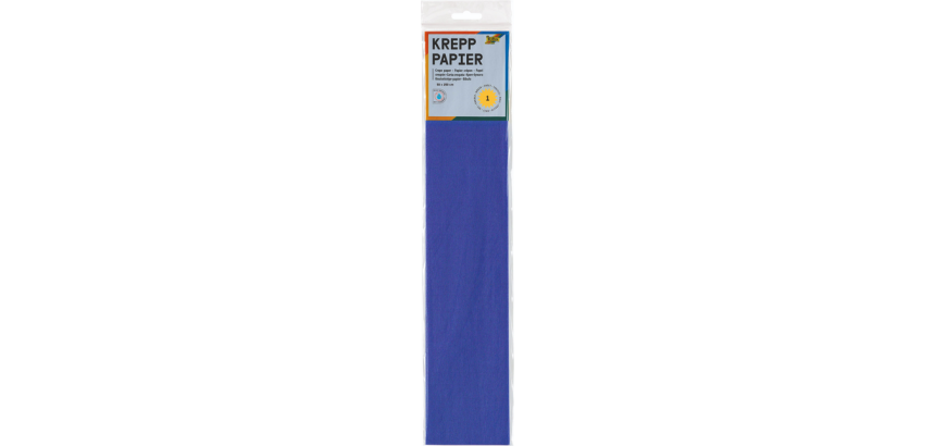 Crepe paper Folia 250x50cm 10 sheets no. 128 brilliant blue