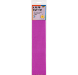 Papier crépon Folia 250x50cm 10 feuilles n° 154 cyclamen