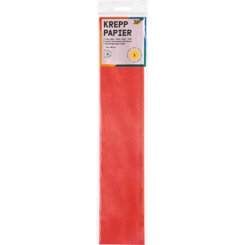 Crêpepapier Folia 250x50cm nr134 felrood