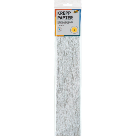 Crêpepapier Folia 250x50cm nr9126 zilver