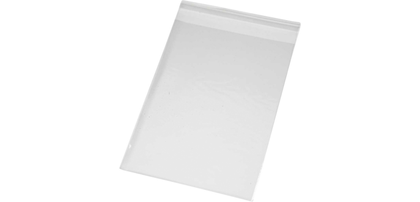 Sachet cellophane Creativ Company 17,3x12,3 25 microns avec bande adhésive 200 pièces