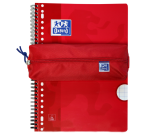 Pennenetui Oxford rechthoek rood