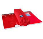 Pennenetui Oxford rechthoek rood