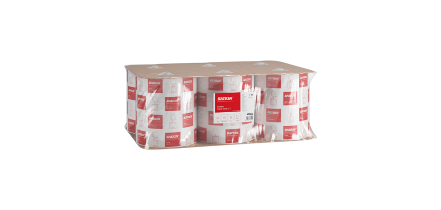 Katrin 460232 hand towels large roll system 2-ply 200m white