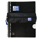 Oxford Kangoo rectangular pencil case black