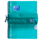 Trousse Oxford Kangoo rectangle turquoise