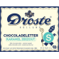 Lettre en chocolat Droste lait caramel sel de mer "S" 135g