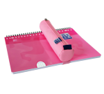 Runde rosa Oxford Kangoo Federmappe