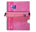 Runde rosa Oxford Kangoo Federmappe