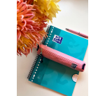 Runde rosa Oxford Kangoo Federmappe